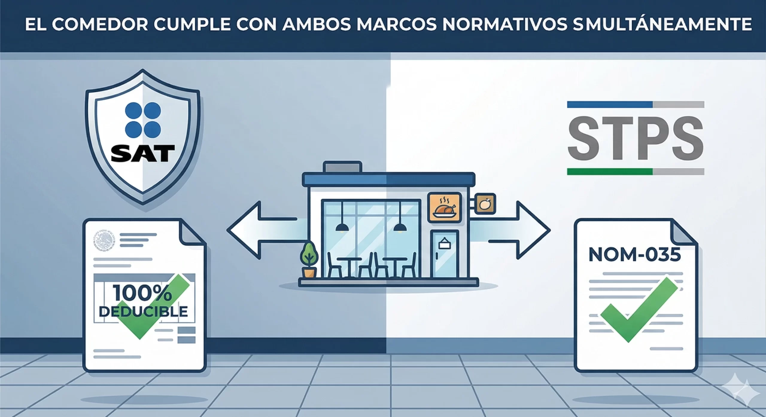 Doble beneficio del comedor industrial deducibilidad fiscal y cumplimiento NOM-035