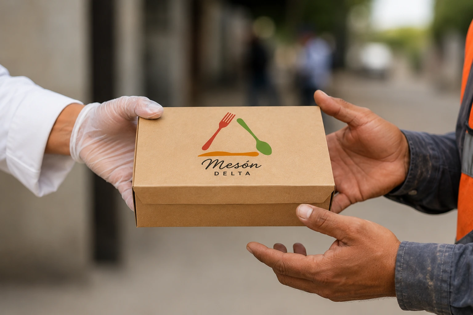 Box lunch empresarial Mesón Delta en porciones individuales