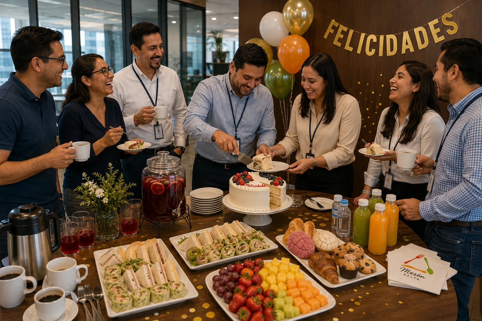 Catering empresarial servicio completo de alimentación corporativa