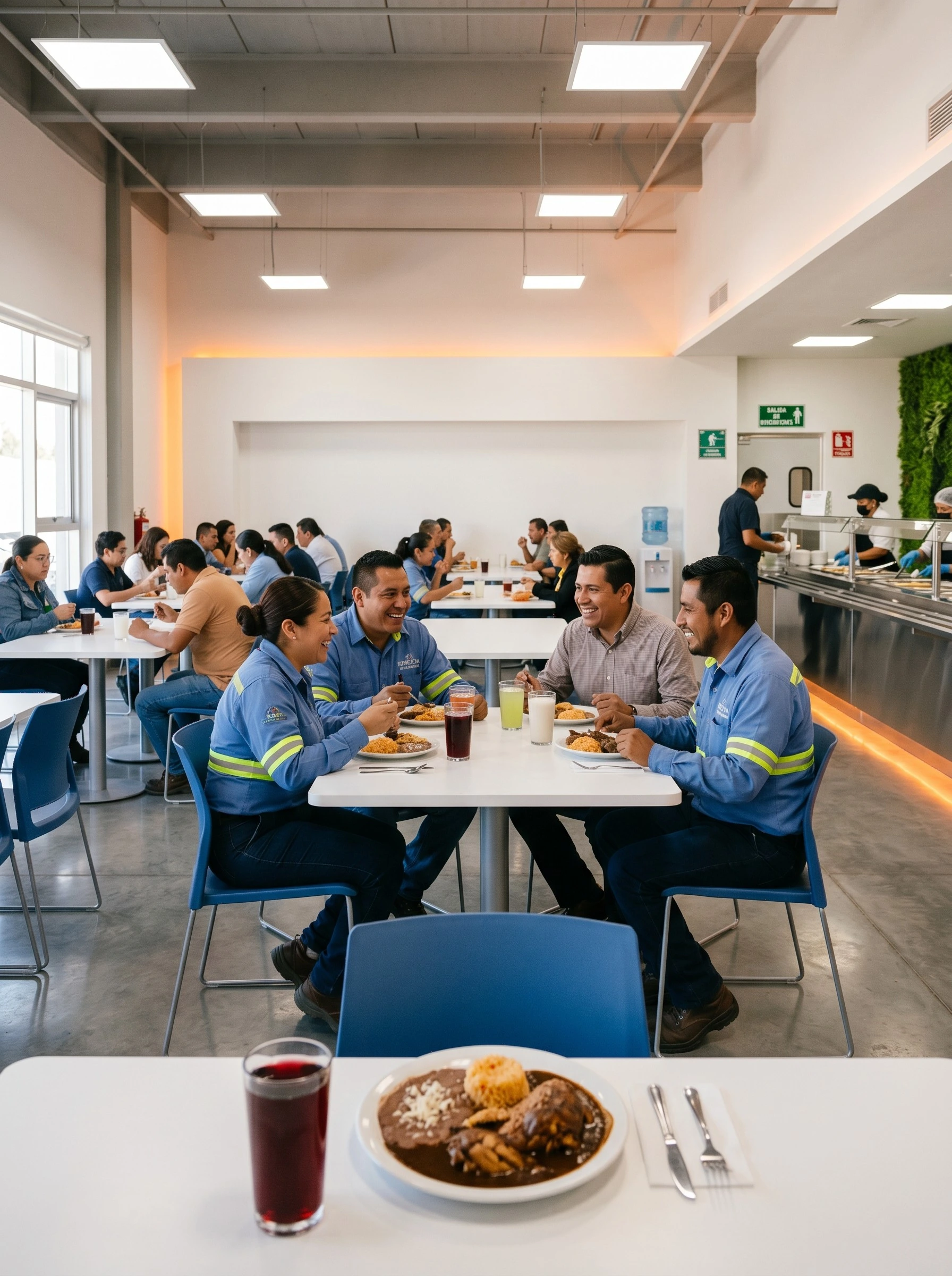 Comedor industrial Mesón Delta operando en planta