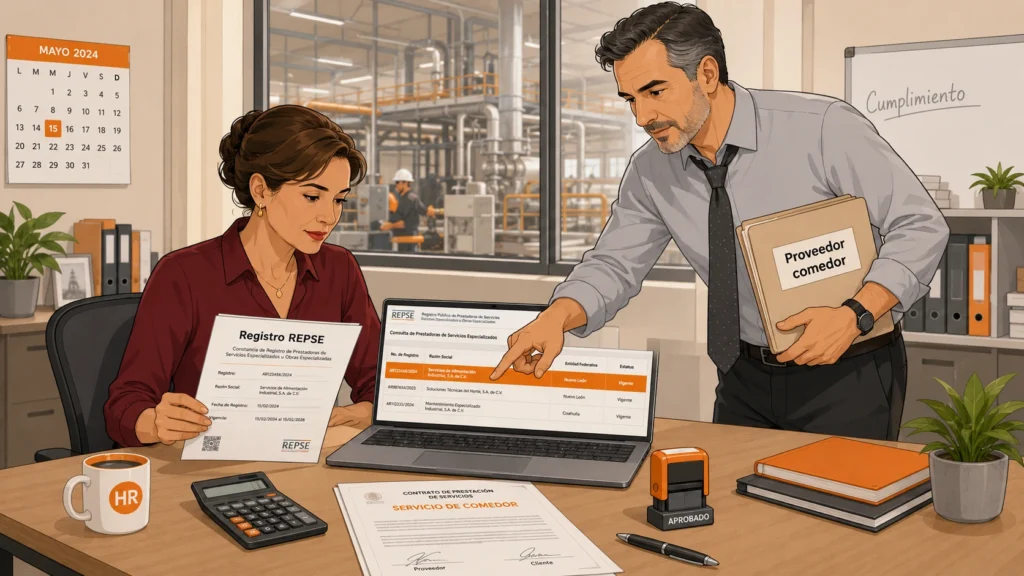 REPSE y tu Comedor Industrial: Qué Exigirle a tu Proveedor para No Heredar Responsabilidad Solidaria
