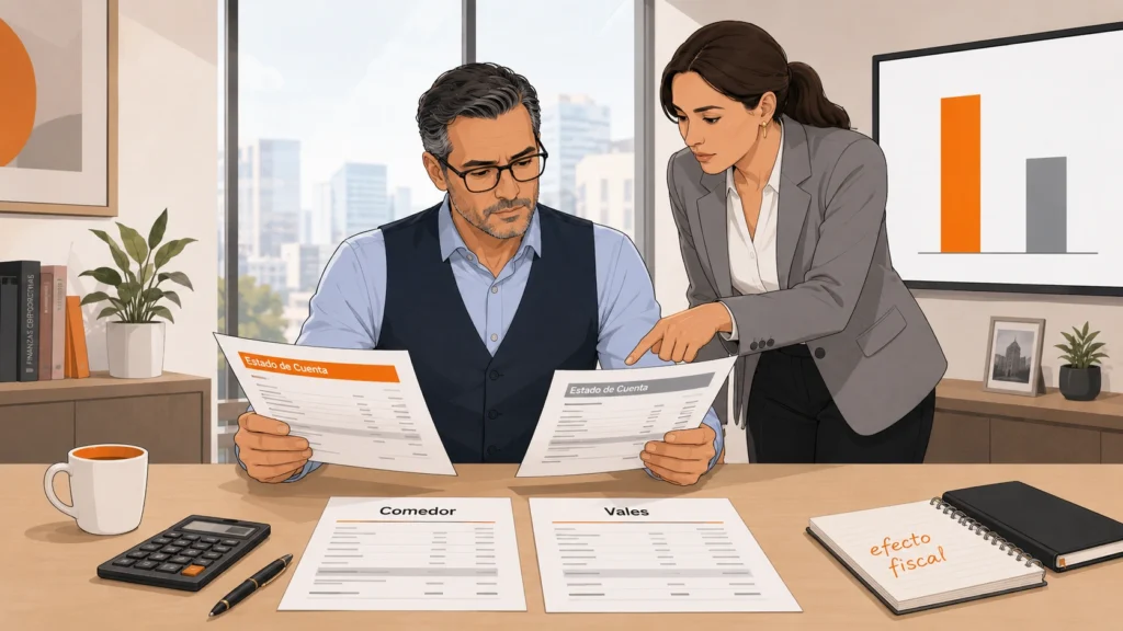 Comedor deducible vs vales: la diferencia fiscal que debe revisar tu CFO